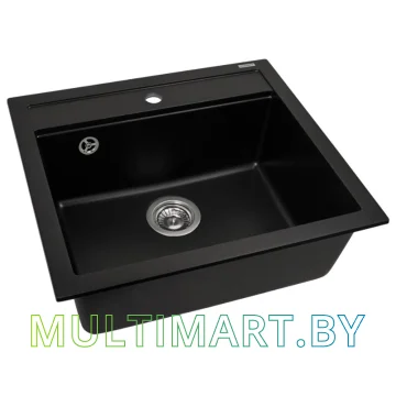 Кухонная мойка Aquasanita Quadro SQQ100W (black metallic 601)